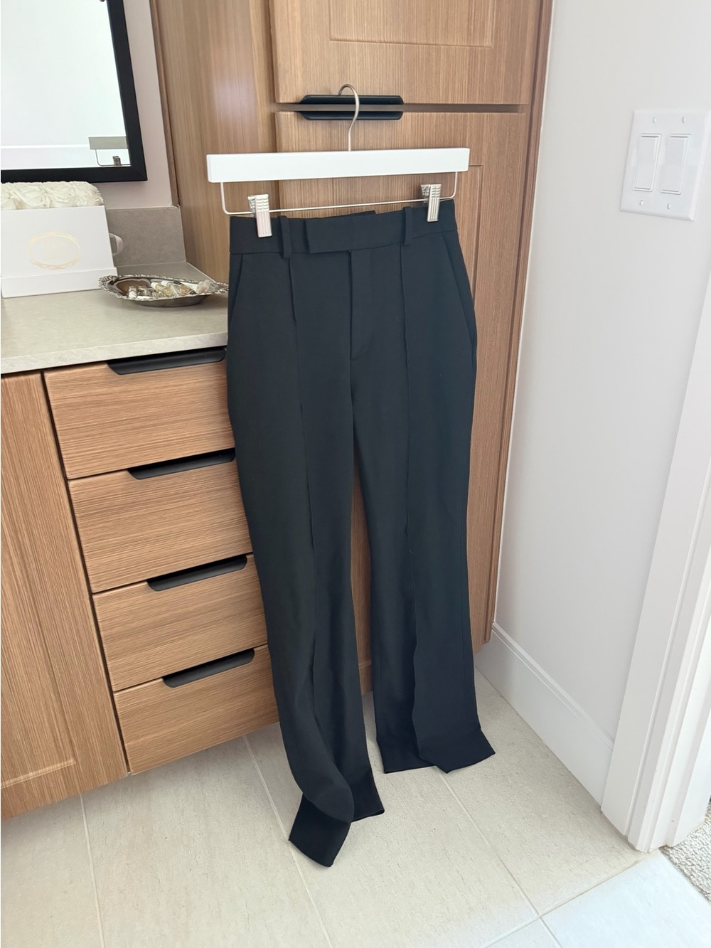 Frame Black Tailored Trousers